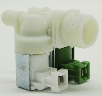 Клапан электромагнитный для стиральной машины - 2Wx180 (клеммы вместе, D-11/13mm, под фишки ELUX.). VAL021ZN, 1468766397, 1324416005 - купить в Екатеринбурге